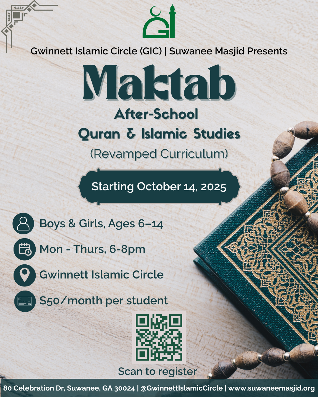 Maktab After-School Quran & Islamic Studies