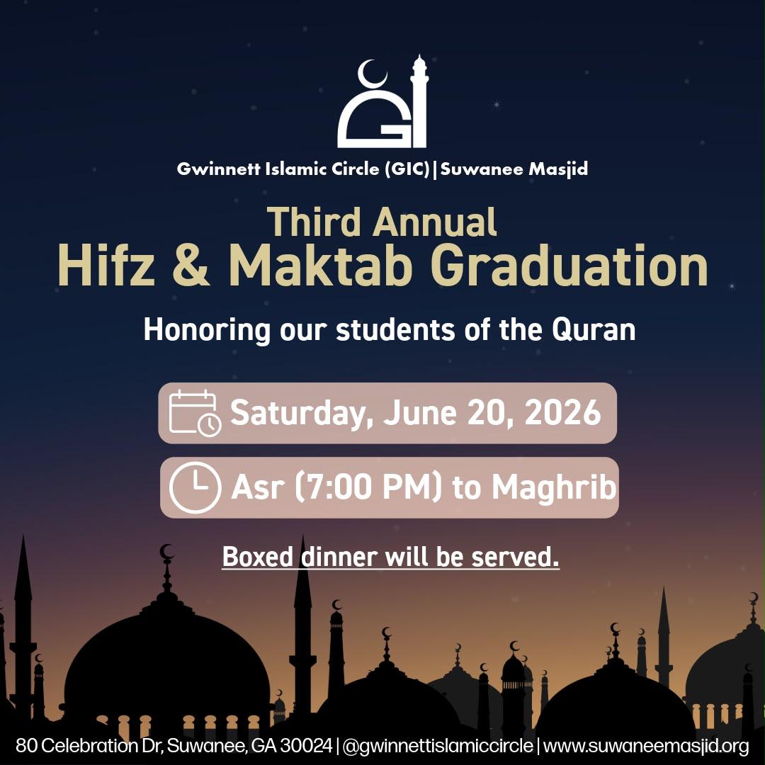 Third Annual Hifz & Maktab Graduation