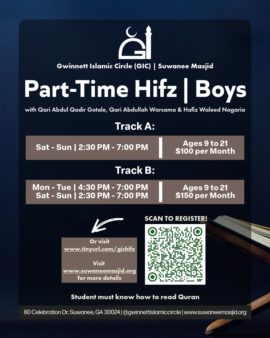 Part-Time Hifdhul Quran with Qari Abdullah Warsama